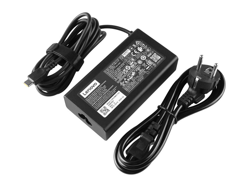 Originale 100W USB-C Lenovo 5A11D52395 Alimentatore Adattatore + Cavo Libero