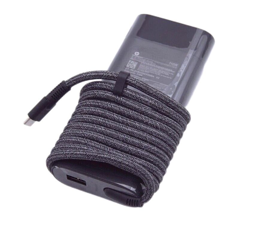 Originale 110W USB-C HP Dragonfly G3 7C8A7US Alimentatore Adattatore + Cavo Originale 110W USB-C HP Dragonfly G3 7C8A7US Alimentatore Adattatore + Cavo