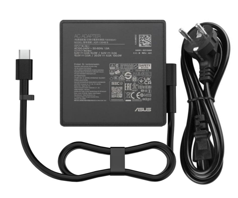 Originale 130W USB-C Asus ADP-130HB B Alimentatore Adattatore + Cavo
