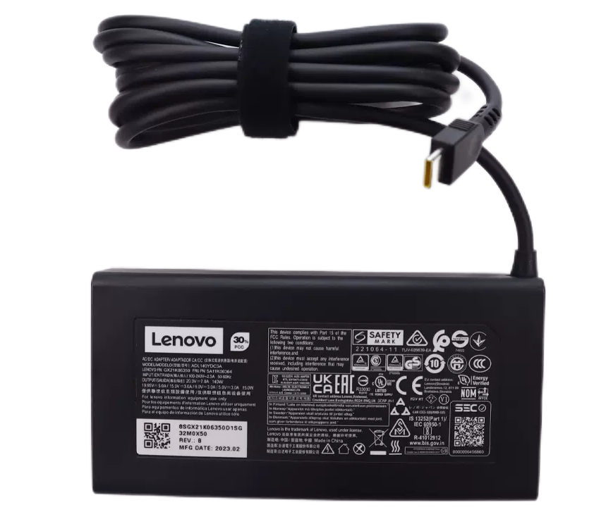 Originale 20V 7A 140W USB-C Lenovo 5A11K06364 Alimentatore Adattatore + Cavo