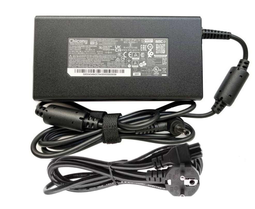 Originale 20V 9A 180W MSI Creator Z16 A11UE Alimentatore Adattatore + Cavo