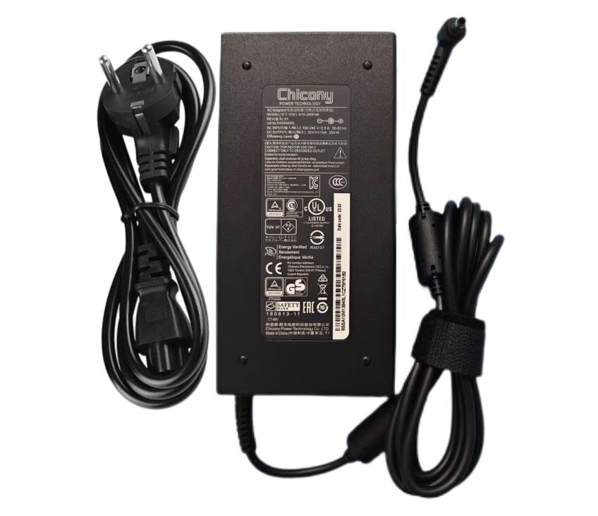 Originale 20V 10A 200W MSI Bravo 15 C7VE-010US Alimentatore Adattatore + Cavo