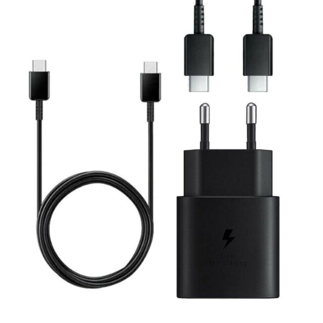 25W USB-C Samsung EP-DG977 Alimentatore Adattatore + Cavo 25W USB-C Samsung EP-DG977 Alimentatore Adattatore + Cavo