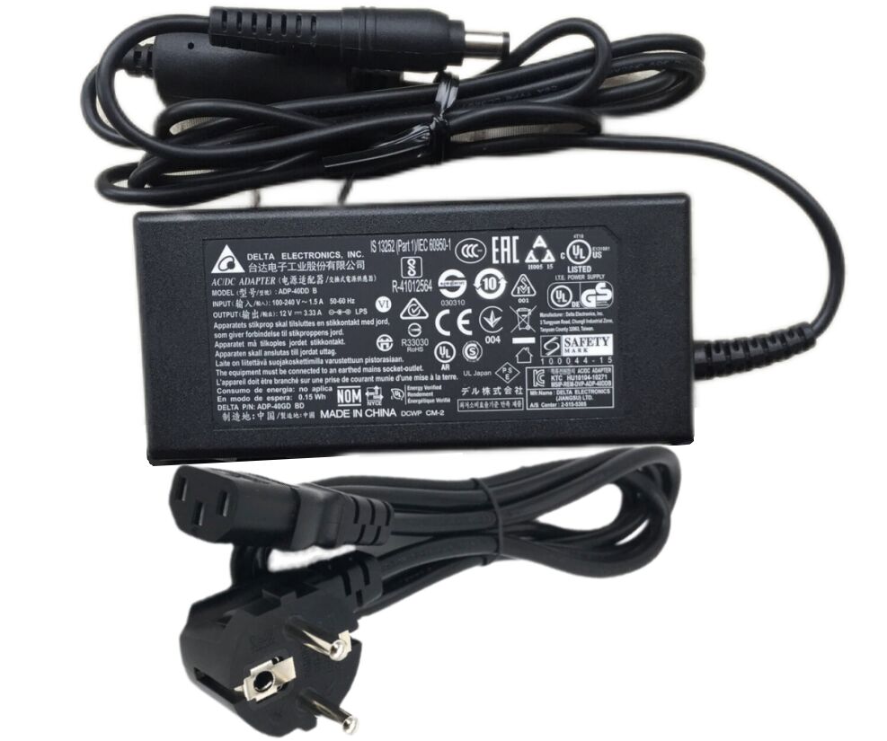 12V 3.33A 40W Dell 4WW5R 04WW5R Alimentatore Adattatore + Cavo