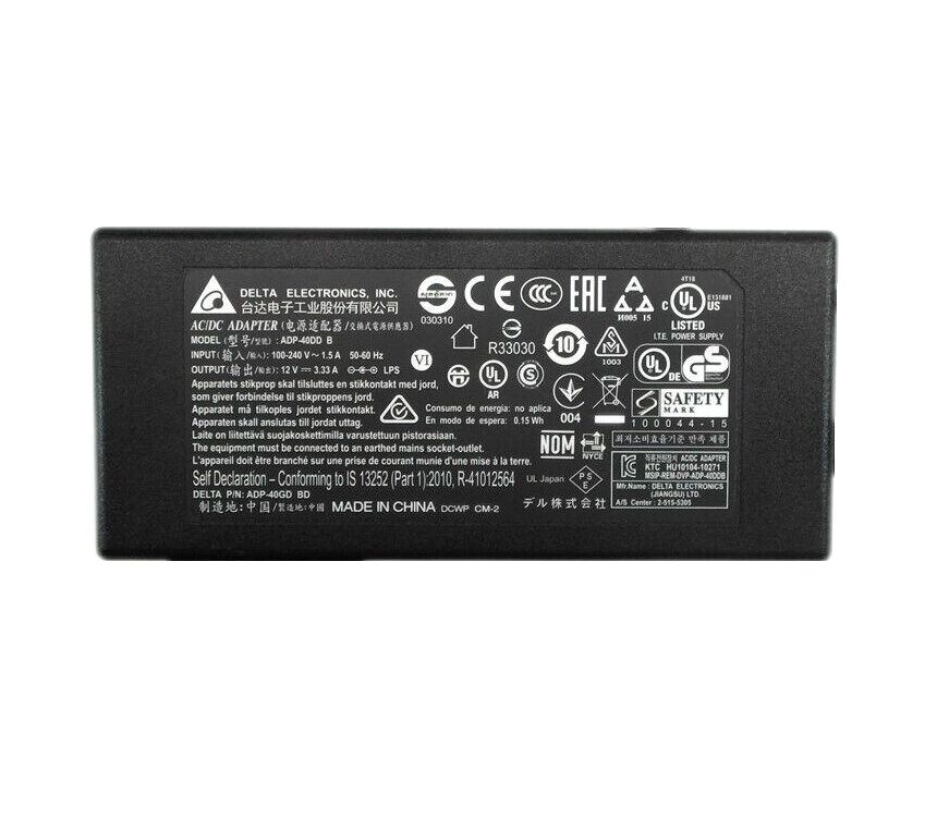 12V 3.33A 40W Dell Computer S2240T Touch Panel H6V56 Alimentatore Adattatore 12V 3.33A 40W Dell Computer S2240T Touch Panel H6V56 Alimentatore Adattatore