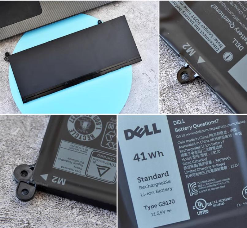 Originale 4 Cell 3640mAh 41Wh Batteria Dell G91J0 Originale 4 Cell 3640mAh 41Wh Batteria Dell G91J0