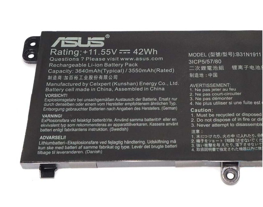 Originale 3640mAh 42Wh Asus A413FF F413FF K433FA Batteria Originale 3640mAh 42Wh Asus A413FF F413FF K433FA Batteria