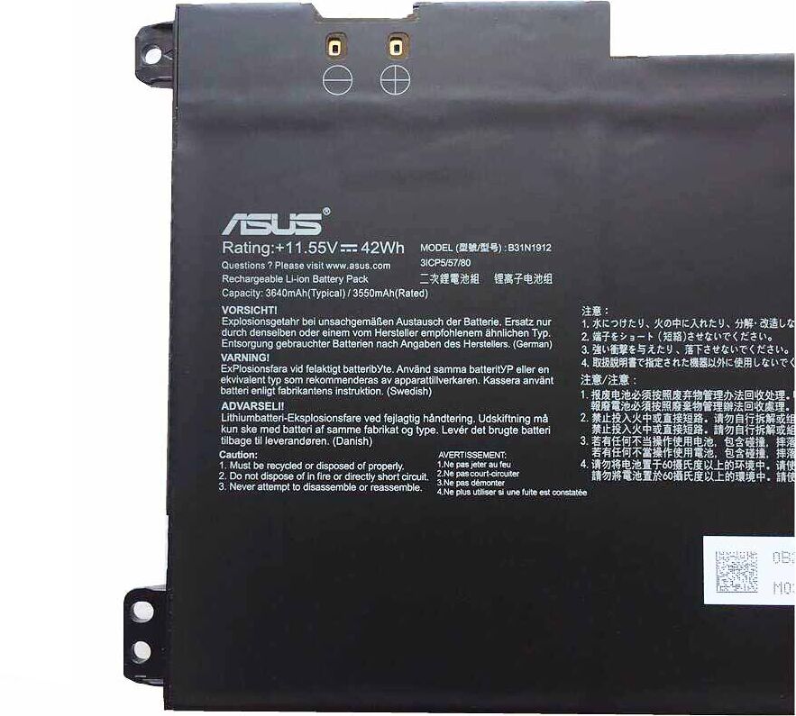 Originale 3 Cell 3640mAh 42Wh Batteria Asus Vivobook 14 E410MA-EK991TS Originale 3 Cell 3640mAh 42Wh Batteria Asus Vivobook 14 E410MA-EK991TS