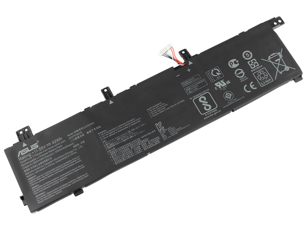 Originale 3640mAh 42Wh Asus C31N1843 Batteria