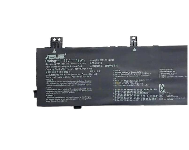 Originale 3640mAh 42Wh Asus C31N1843 Batteria Originale 3640mAh 42Wh Asus C31N1843 Batteria