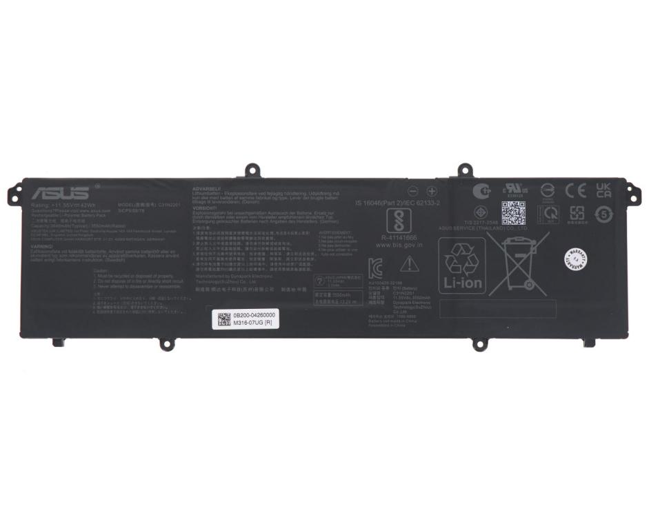 Originale 3640mAh 42Wh Asus C31N2201 (3ICP5/58/78) Batteria