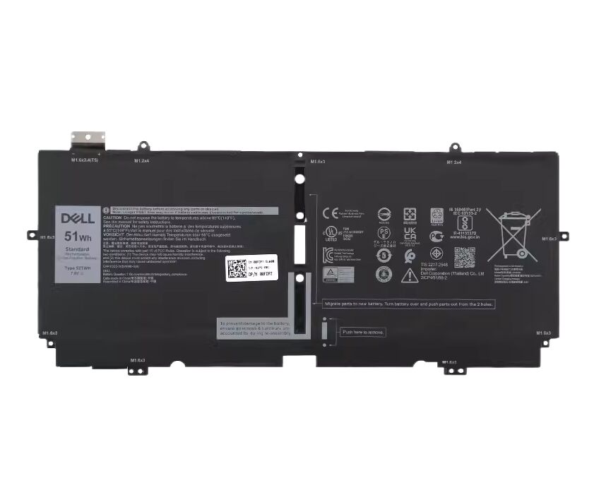 Originale 6375mAh 51Wh Dell 52TWH Batteria