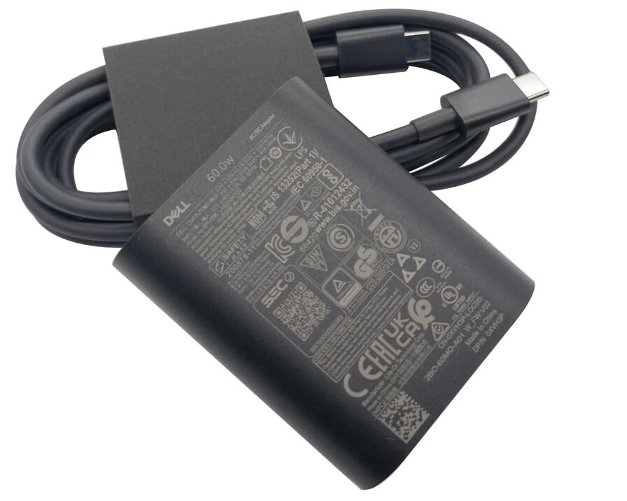 Originale 60W Type-C Dell 28I-D1W2-A00 Alimentatore Adattatore + Cavo Originale 60W Type-C Dell 28I-D1W2-A00 Alimentatore Adattatore + Cavo