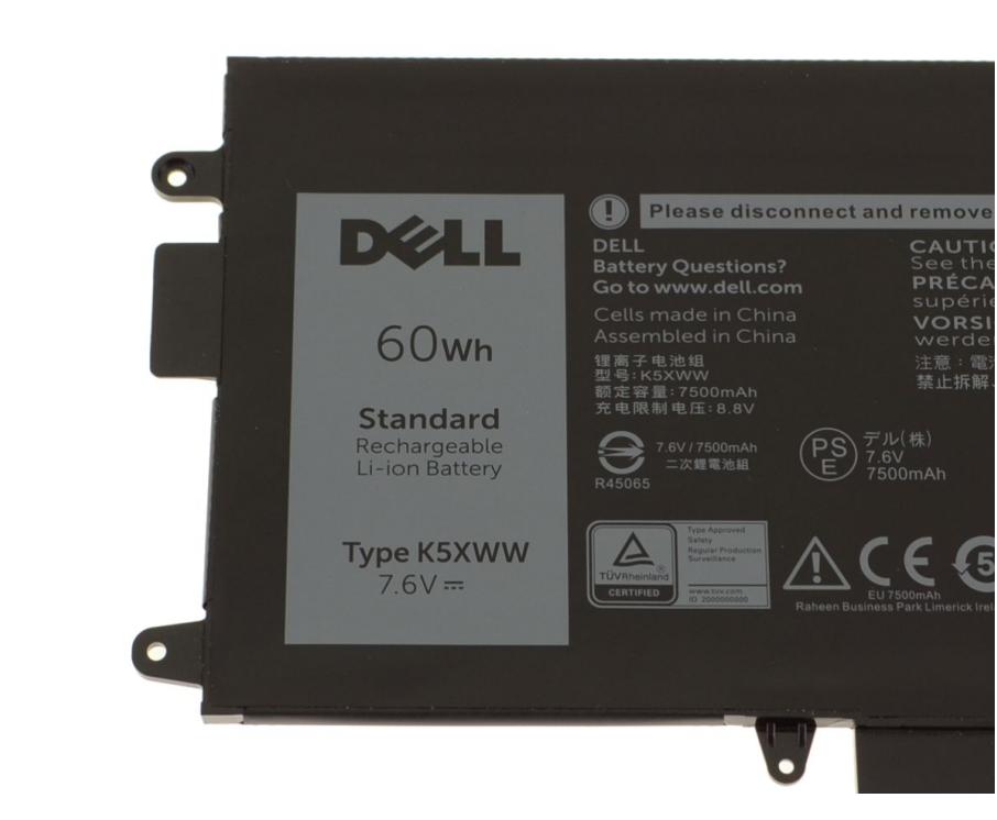 Originale 7890mAh 60Wh Dell 725KY 0725KY Batteria Originale 7890mAh 60Wh Dell 725KY 0725KY Batteria