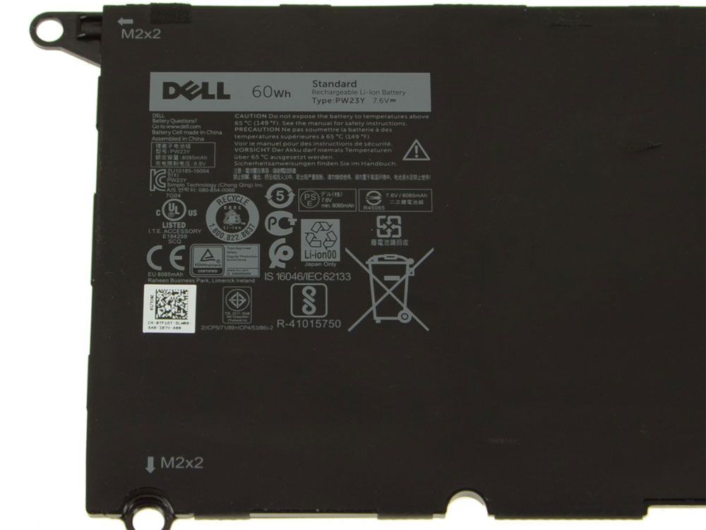 Originale 60Wh Batteria per Dell 0PW23Y Originale 60Wh Batteria per Dell 0PW23Y