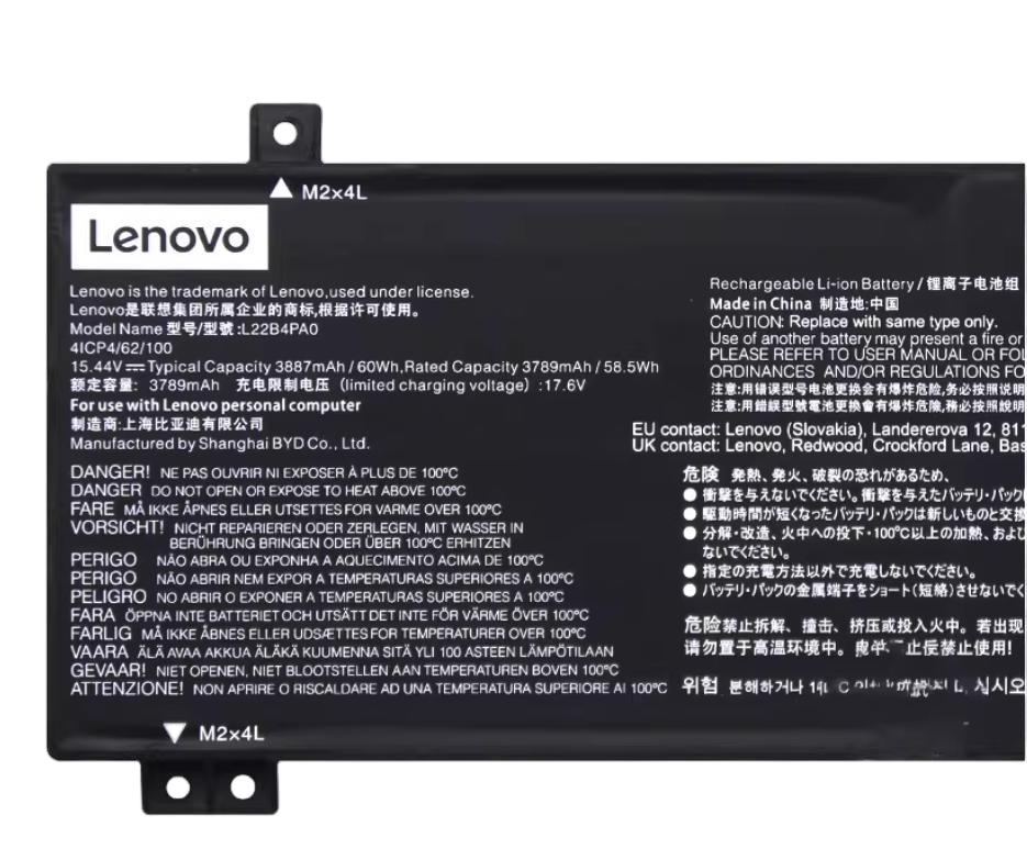 Originale 3887mAh 60Wh Lenovo IdeaPad 1 15IAU7 82QD Batteria Originale 3887mAh 60Wh Lenovo IdeaPad 1 15IAU7 82QD Batteria