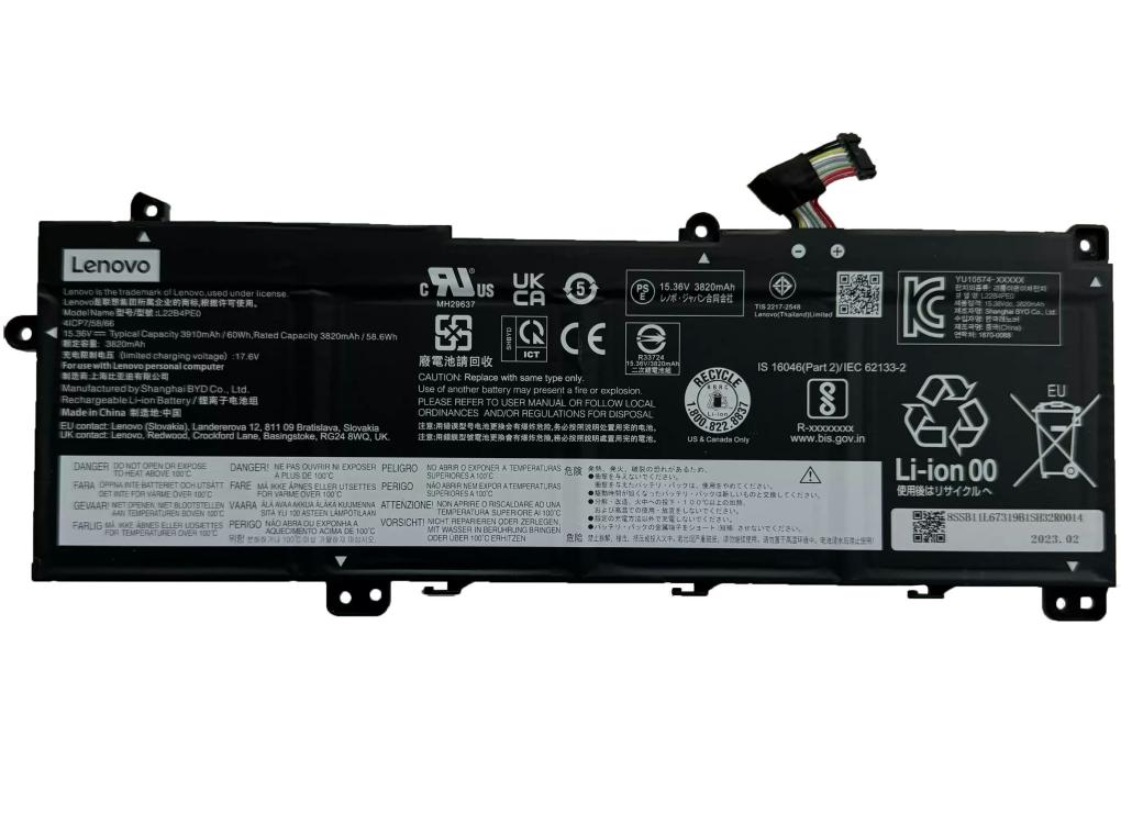 Originale 3910mAh 60Wh Lenovo 21MX0000US 21MX0001CA 21MX0003EP Batteria