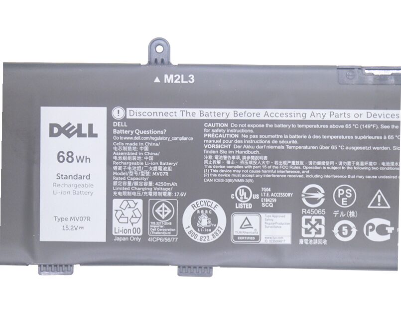 Originale 4250mAh 68Wh Dell 0JJRRD JJRRd 4ICP6/55/74 Batteria Originale 4250mAh 68Wh Dell 0JJRRD JJRRd 4ICP6/55/74 Batteria