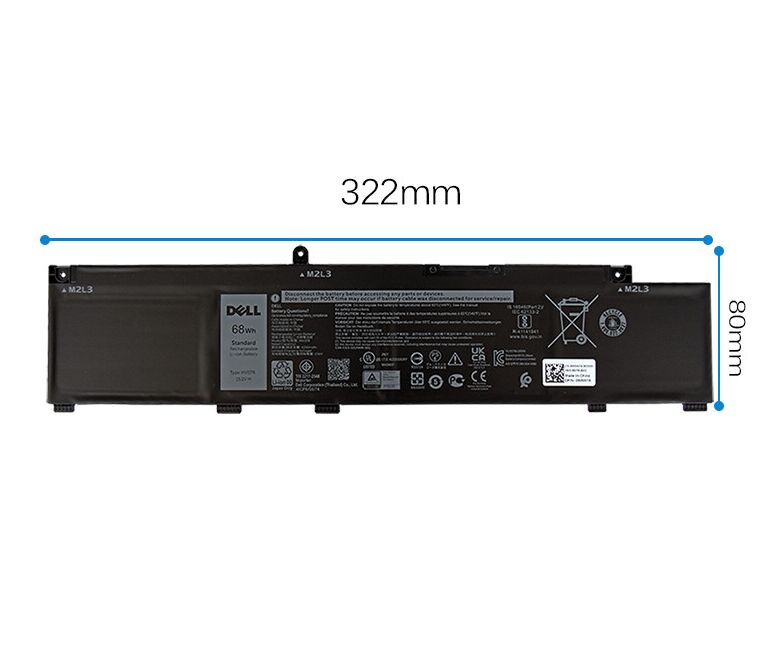 Originale 4250mAh 68Wh Dell 0JJRRD JJRRd 4ICP6/55/74 Batteria Originale 4250mAh 68Wh Dell 0JJRRD JJRRd 4ICP6/55/74 Batteria