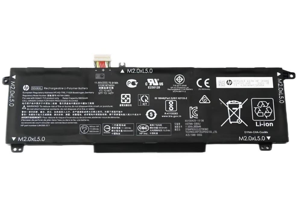 Originale 6139mAh 70.91Wh HP HSTNN-089U HSTNN-DB9U L84392-006 Batteria