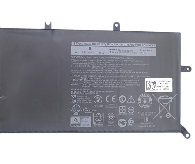Originale 6940mAh 76Wh Dell Alienware M17 R2 Batteria Originale 6940mAh 76Wh Dell Alienware M17 R2 Batteria