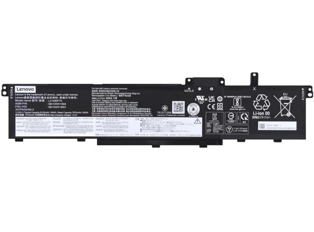Originale 8120mAh 94Wh Lenovo L21L6P70 Batteria