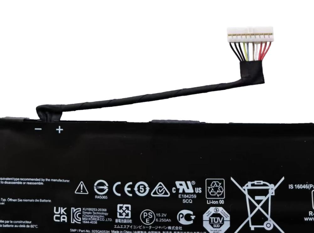 6578mAh 99.99Wh Batteria per MSI BTY-M6M1 6578mAh 99.99Wh Batteria per MSI BTY-M6M1