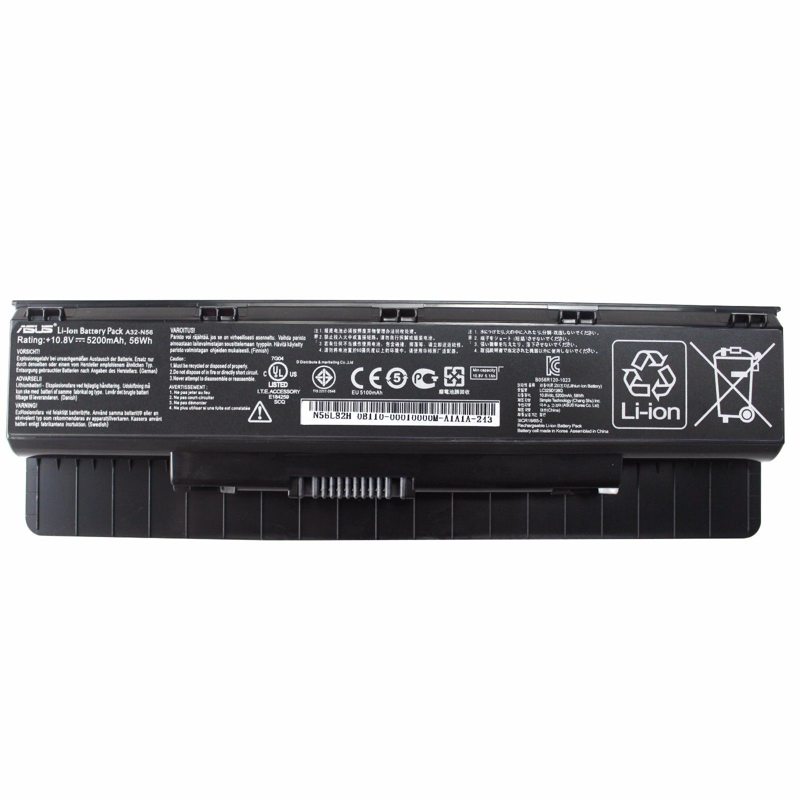 Originale 5200mAh 56Whr Asus 0B110-00060000 Batteria