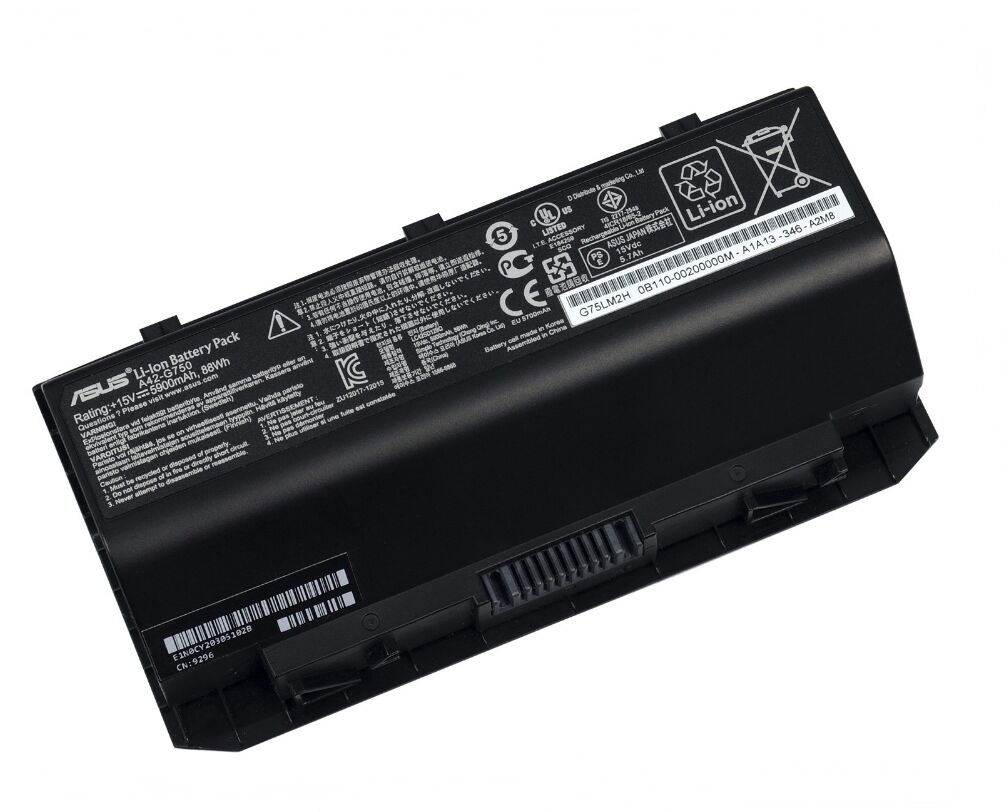 Originale 5900mAh 88Whr Asus A42-G750 Batteria