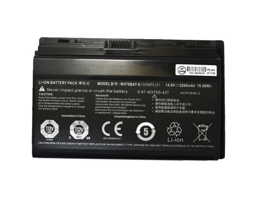Originale 5200mAh 76.96Wh Clevo 6-87-W370S-427 Batteria
