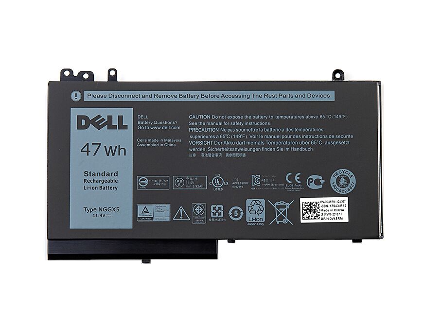 Originale 47Whr Dell 0RDRH9 RDRH9 Batteria