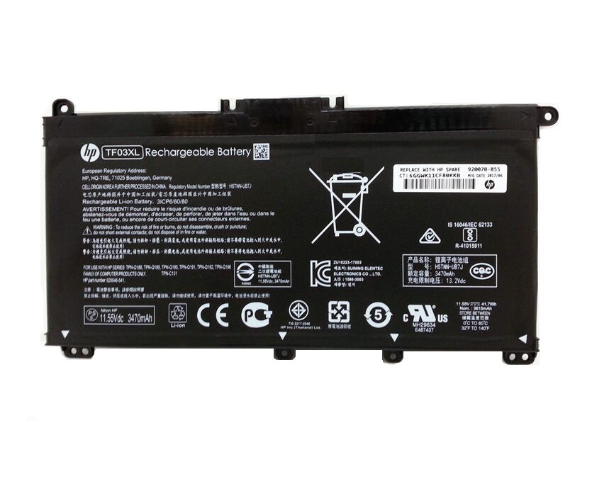 Originale 11.55V 3470mAh 41.7Whr HP TF03XL Batteria