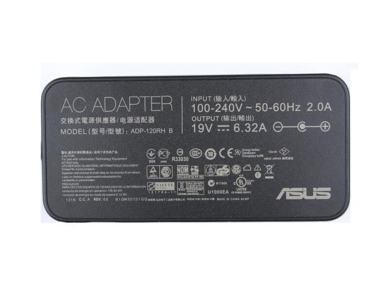 Originale 120W Asus 04G266006110 Alimentatore Adattatore + Cavo Originale 120W Asus 04G266006110 Alimentatore Adattatore + Cavo