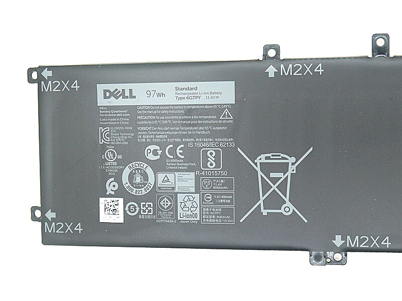 Originale 97Wh 8333mAh Dell Precision 5510 5520 Batteria Originale 97Wh 8333mAh Dell Precision 5510 5520 Batteria