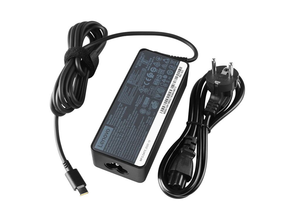 65W USB-C Lenovo ThinkPad 11e Chromebook 4th Gen 2017 Adattatore +Cavo 65W USB-C Lenovo ThinkPad 11e Chromebook 4th Gen 2017 Adattatore +Cavo
