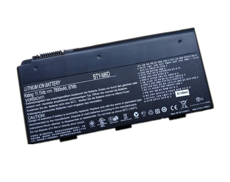 7800mAh 87Wh MSI GT60 2PC Dominator 3K Edition GTX 870M Serie Batteria
