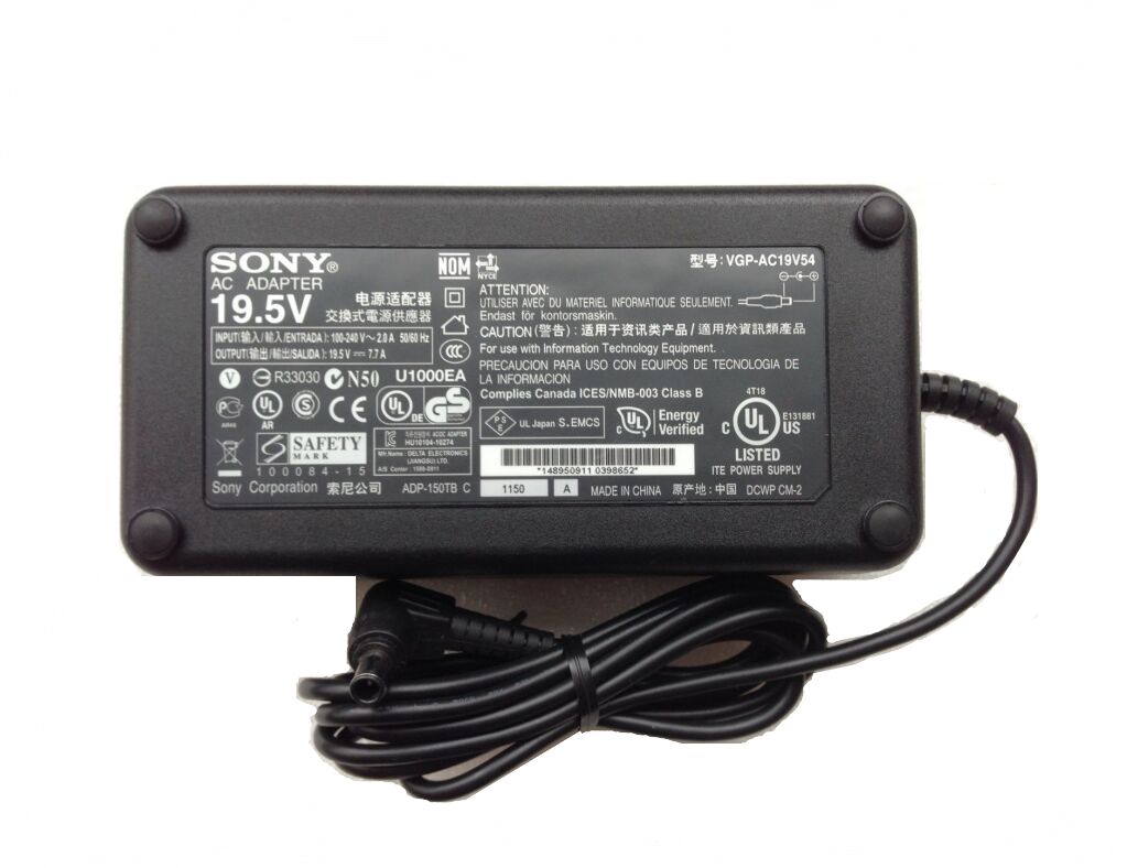 Originale 150W Sony Vaio PCG-GRT270K PCG-GRT270P Adattatore + Cavo