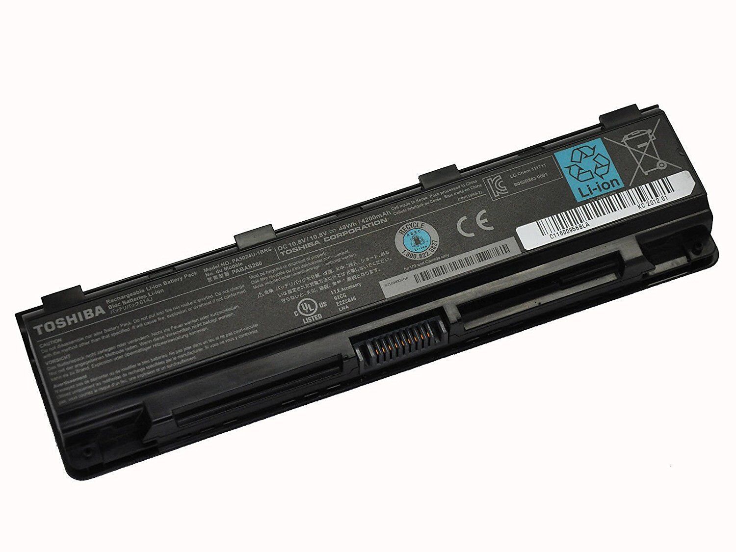 Originale 6 Cell Toshiba Satellite C50-A057 C50-A-17ZNL Batteria