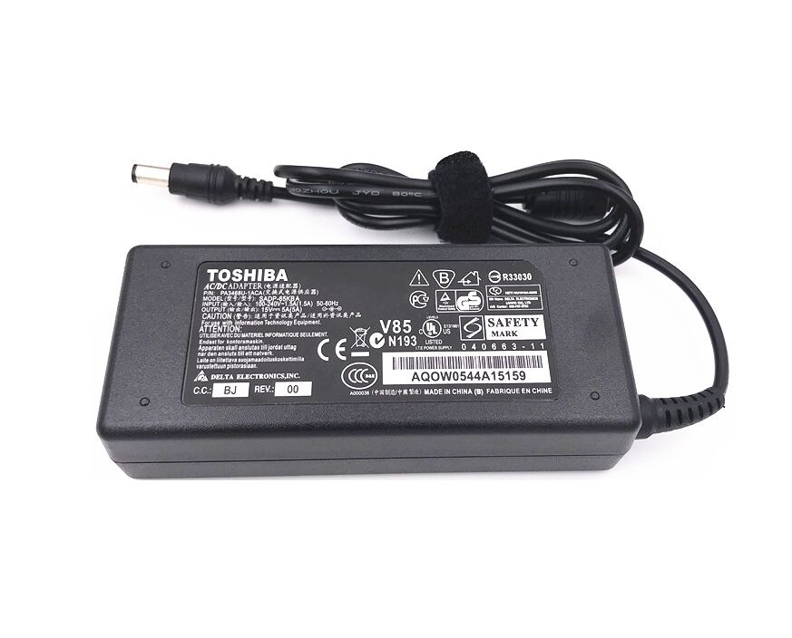 Originale 15V 5A 75W Toshiba PA2444U Alimentatore Adattatore + Cavo