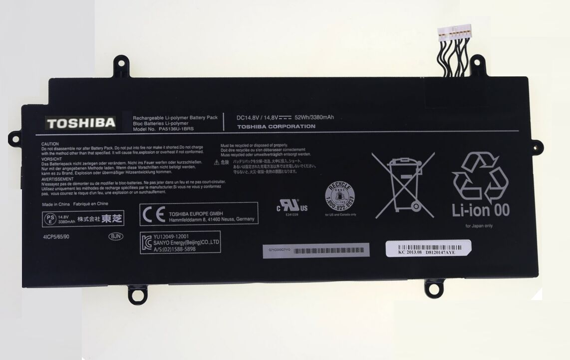 52Whr Toshiba Portege Z30-A1302 Z30-A-13X Z30-ASMBN22 Batteria