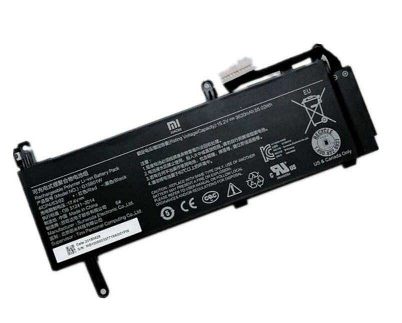 Originale 3620mAh 55.02Wh Xiaomi G15B01W Batteria Originale 3620mAh 55.02Wh Xiaomi G15B01W Batteria