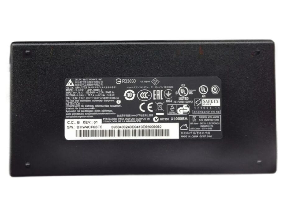 Originale 120W Eurocom M4 Alimentatore Adattatore + Cavo Originale 120W Eurocom M4 Alimentatore Adattatore + Cavo